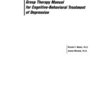 خرید و دانلود نسخه کامل کتاب Group Therapy Manual for Cognitive Behavioral Treatment of Depression (MR-1198 4)