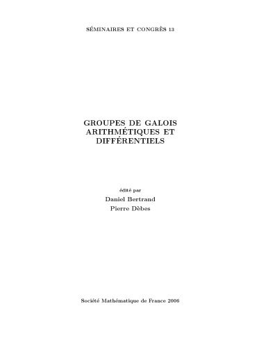 خرید و دانلود نسخه کامل کتاب Groupes de Galois arithmétiques et différentiels_6895bbe9519dc.jpeg خرید و دانلود نسخه کامل کتاب Groupes de Galois arithmétiques et différentiels