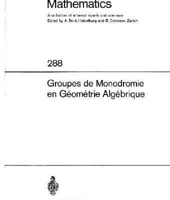 خرید و دانلود نسخه کامل کتاب Groupes de monodromie en geometrie algebrique