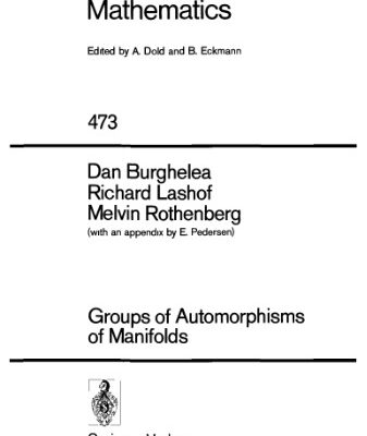 خرید و دانلود نسخه کامل کتاب Groups of Automorphisms of Manifolds