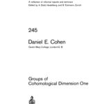 خرید و دانلود نسخه کامل کتاب Groups of Cohomological Dimension One