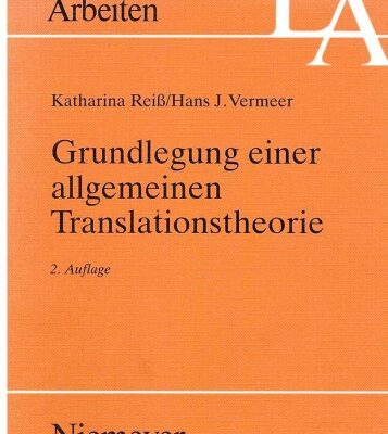 خرید و دانلود نسخه کامل کتاب Grundlegung einer allgemeinen Translationstheorie