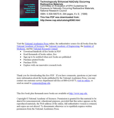 خرید و دانلود نسخه کامل کتاب Guidelines for Exposure to Technologically Enhanced Naturally Occuring Radioactive Materials