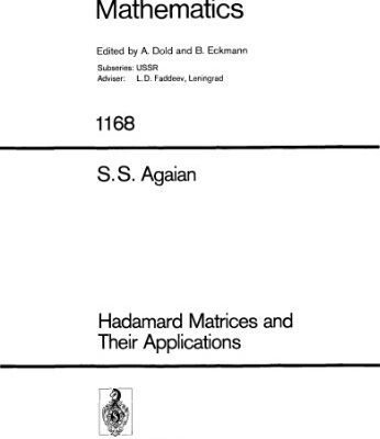 خرید و دانلود نسخه کامل کتاب Hadamard Matrices and Their Applications