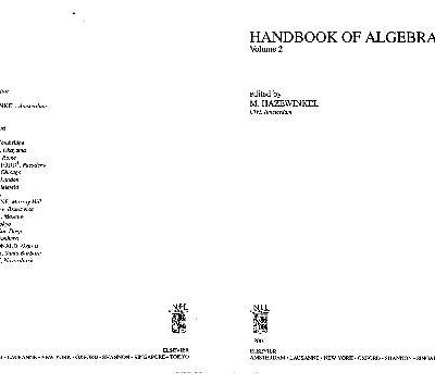 خرید و دانلود نسخه کامل کتاب Handbook of Algebra