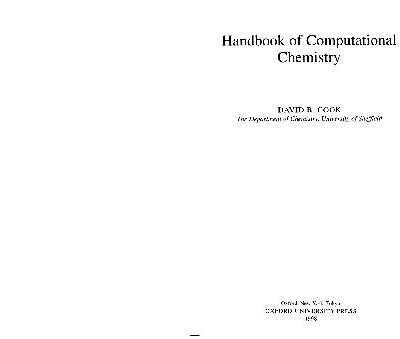 خرید و دانلود نسخه کامل کتاب Handbook Of Computational Quantum Chemistry