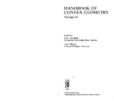 خرید و دانلود نسخه کامل کتاب Handbook of Convex Geometry