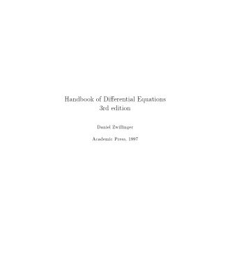 خرید و دانلود نسخه کامل کتاب Handbook of Differential Equations (Errata added)