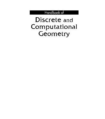 خرید و دانلود نسخه کامل کتاب Handbook of discrete and computational geometry and its applications