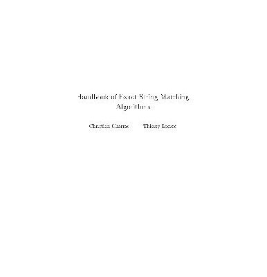 خرید و دانلود نسخه کامل کتاب Handbook of Exact String Matching Algorithms