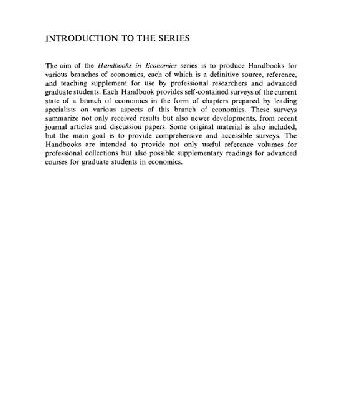 خرید و دانلود نسخه کامل کتاب Handbook of Mathematical Economics, Volume 1