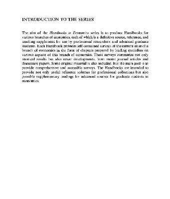 خرید و دانلود نسخه کامل کتاب Handbook of Mathematical Economics, Volume 3