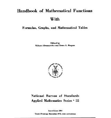 خرید و دانلود نسخه کامل کتاب Handbook of mathematical functions