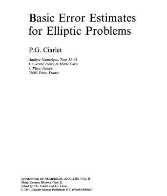 خرید و دانلود نسخه کامل کتاب Handbook of Numerical Analysis. Finite Element Methods (Part 1)