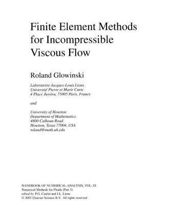 خرید و دانلود نسخه کامل کتاب Handbook of Numerical Analysis. Numerical Methods for Fluids (Part 3)