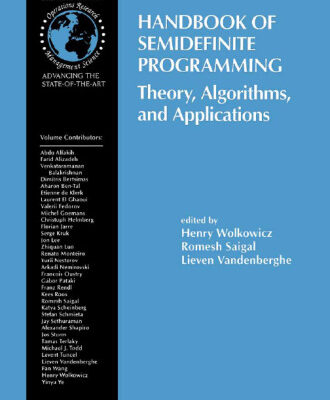 خرید و دانلود نسخه کامل کتاب Handbook of Semidefinite Programming – Theory, Algorithms, and Applications