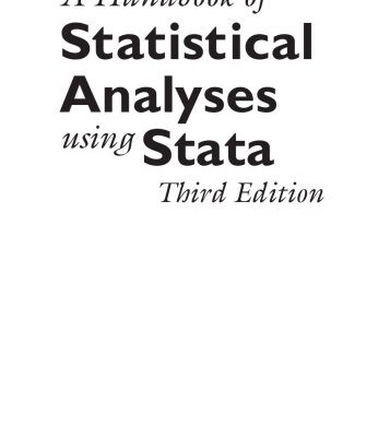 خرید و دانلود نسخه کامل کتاب Handbook of Statistical Analyses Using Stata, Third Edition (English and Mandarin Chinese Edition)