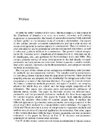خرید و دانلود نسخه کامل کتاب Handbook of Statistics 11: Econometrics