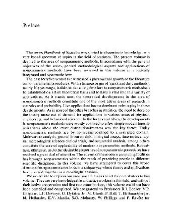 خرید و دانلود نسخه کامل کتاب Handbook of Statistics 4: Nonparametric methods
