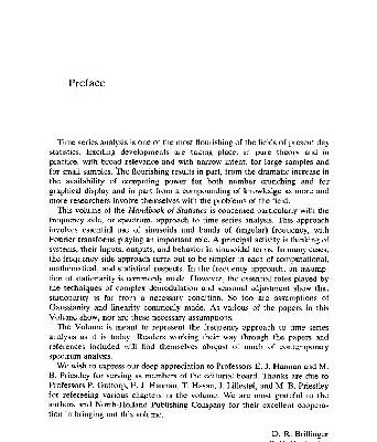 خرید و دانلود نسخه کامل کتاب Handbook of Statistics, Vol. 3. Time Series in the Frequency Domain