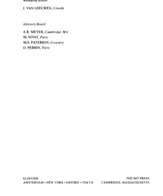خرید و دانلود نسخه کامل کتاب Handbook of Theoretical Computer Science. Volume A: Algorithms and Complexity