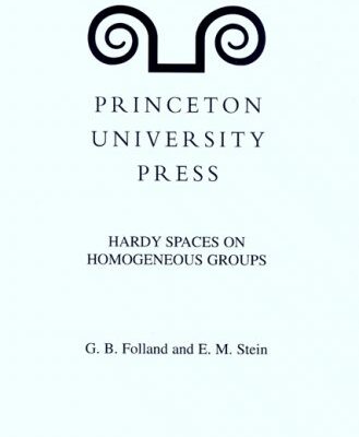 خرید و دانلود نسخه کامل کتاب Hardy spaces on homogeneous groups