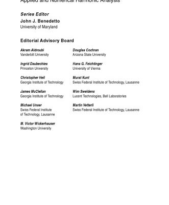 خرید و دانلود نسخه کامل کتاب Harmonic analysis and applications: In honor of John J. Benedetto