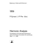 خرید و دانلود نسخه کامل کتاب Harmonic Analysis: Proceedings of the International Symposium held at the Centre Universitaire de Luxembourg Sept. 7–11, 1987