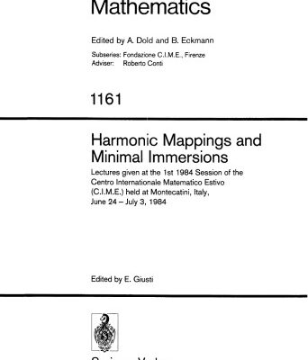 خرید و دانلود نسخه کامل کتاب Harmonic Mappings and Minimal Immersion