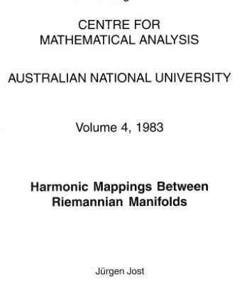 خرید و دانلود نسخه کامل کتاب Harmonic mappings between Riemannian manifolds