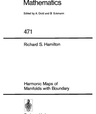 خرید و دانلود نسخه کامل کتاب Harmonic Maps of Manifolds with Boundary