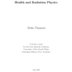 خرید و دانلود نسخه کامل کتاب Health and Radiation Physics, Lecture Notes 2003