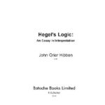 خرید و دانلود نسخه کامل کتاب Hegel’s Logic: an Essay in Interpretation