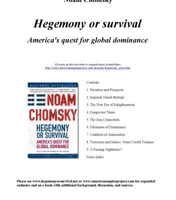 خرید و دانلود نسخه کامل کتاب Hegemony or Survival: America’s Quest for Global Dominance (The American Empire Project)