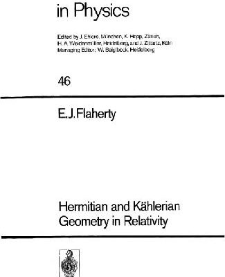 خرید و دانلود نسخه کامل کتاب Hermitian and Kaehlerian geometry in relativity