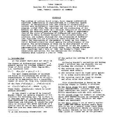 خرید و دانلود نسخه کامل کتاب Heuristic solving of 1st order ODEs