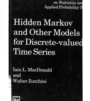 خرید و دانلود نسخه کامل کتاب Hidden Markov and other models for discrete-valued time series