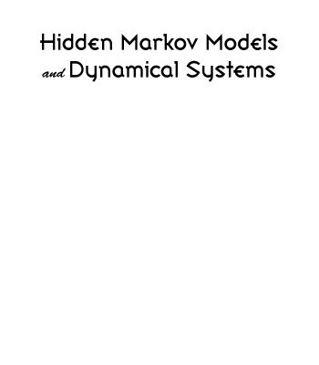 خرید و دانلود نسخه کامل کتاب Hidden Markov models and dynamical systems