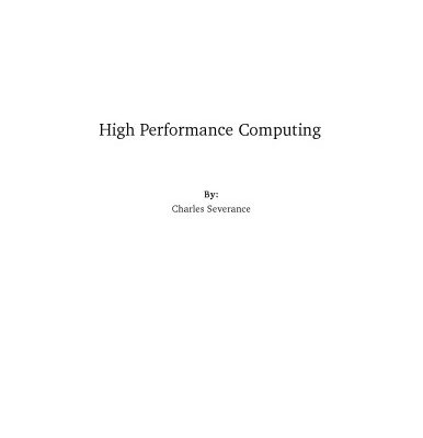 خرید و دانلود نسخه کامل کتاب High Performance Computing