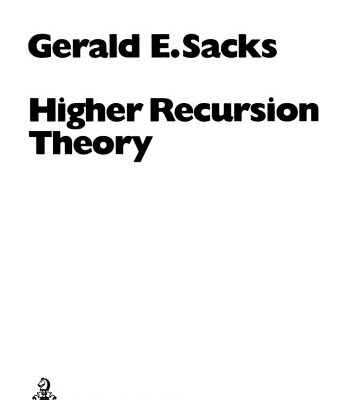خرید و دانلود نسخه کامل کتاب Higher Recursion Theory