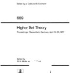خرید و دانلود نسخه کامل کتاب Higher set theory. Proceedings, Oberwolfach, Germany, 1977