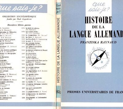 خرید و دانلود نسخه کامل کتاب Histoire de la langue allemande (Que sais-je?)