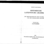 خرید و دانلود نسخه کامل کتاب Historische lateinische Grammatik