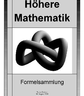 خرید و دانلود نسخه کامل کتاب Hoehere Mathematik Formelsammlung