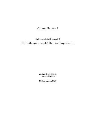 خرید و دانلود نسخه کامل کتاب Hoehere Mathematik fuer Ingenieure und Naturwissenschaftler