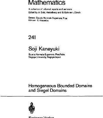 خرید و دانلود نسخه کامل کتاب Homogeneous Bounded Domains and Siegel Domains