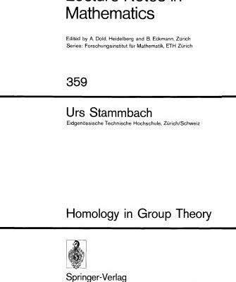 خرید و دانلود نسخه کامل کتاب Homology in Group Theory