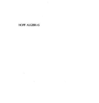 خرید و دانلود نسخه کامل کتاب Hopf algebras