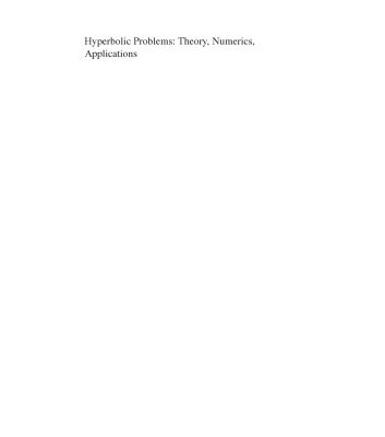 خرید و دانلود نسخه کامل کتاب Hyperbolic problems: theory, numerics, applications. Proc. 11th conf Lyon MP