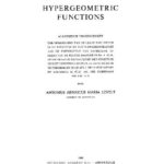 خرید و دانلود نسخه کامل کتاب Hypergeometric functions